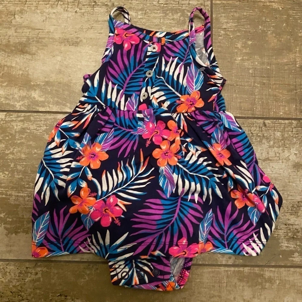 NWT Carter's floral dress with pink sweater set